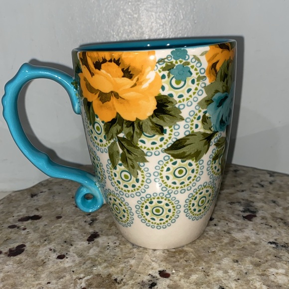 The Pioneer Woman Shadow Rose Stoneware 24 Oz Jumbo Latte Mug - Picture 4 of 14